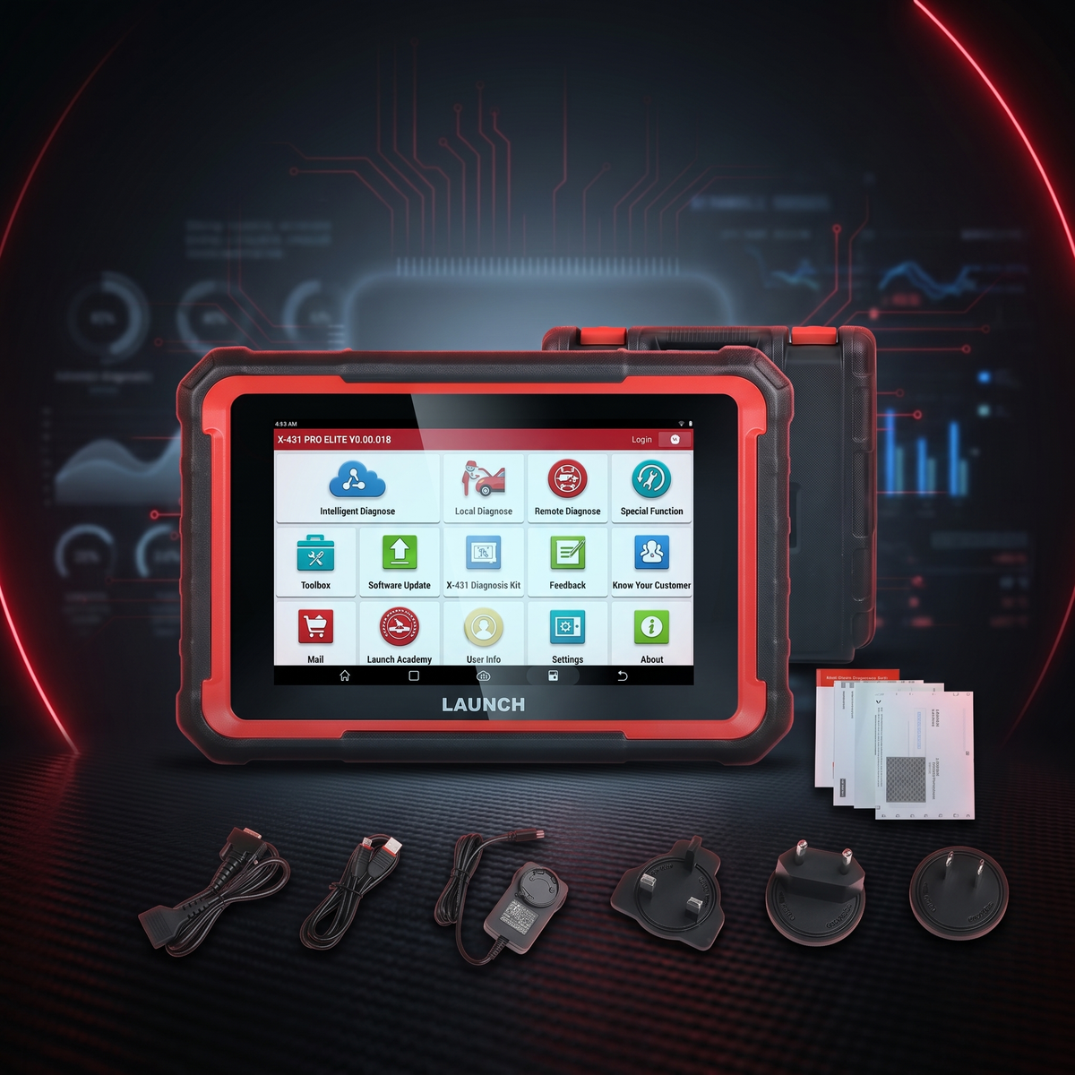 LAUNCH X-431 PRO Elite – Професионална Адиагностика - ECU Кодиране - 38+ сервизни функции - CAN FD и DoIP