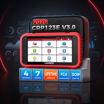 LAUNCH X431 CRP123E V3.0 – 7+ Сервизни Функции - Безплатни Ъпдейти