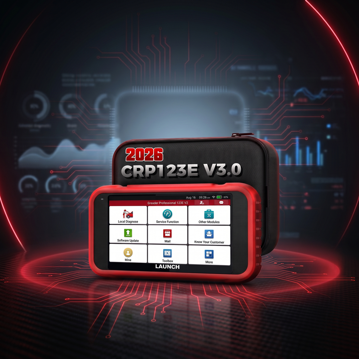 LAUNCH X431 CRP123E V3.0 – 7+ Сервизни Функции - Безплатни Ъпдейти