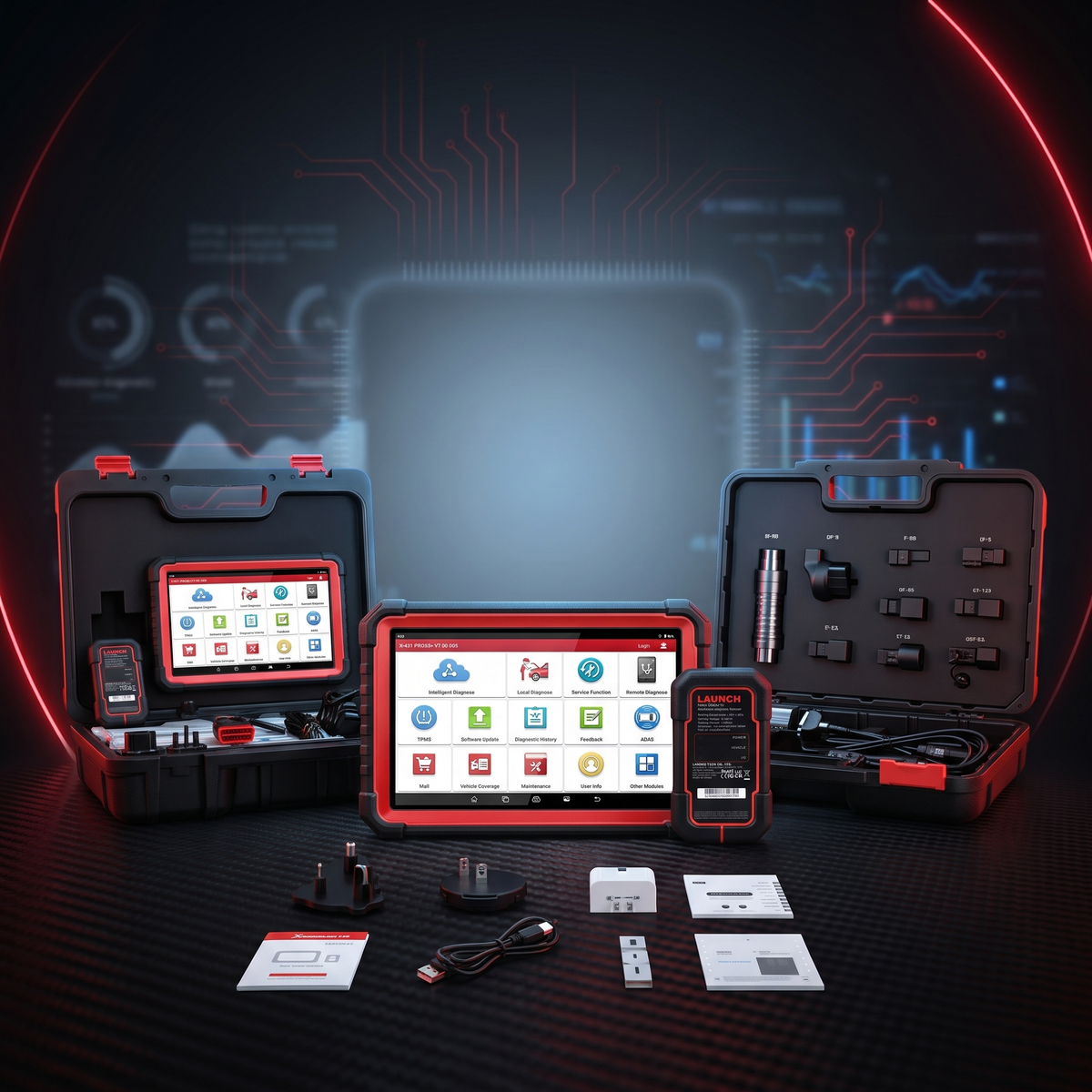 LAUNCH X431 PRO3S+ V5.0 – Професионална Автодиагностика - ECU Кодиране - 55+ Сервизни Функции - CAN FD и DoIP