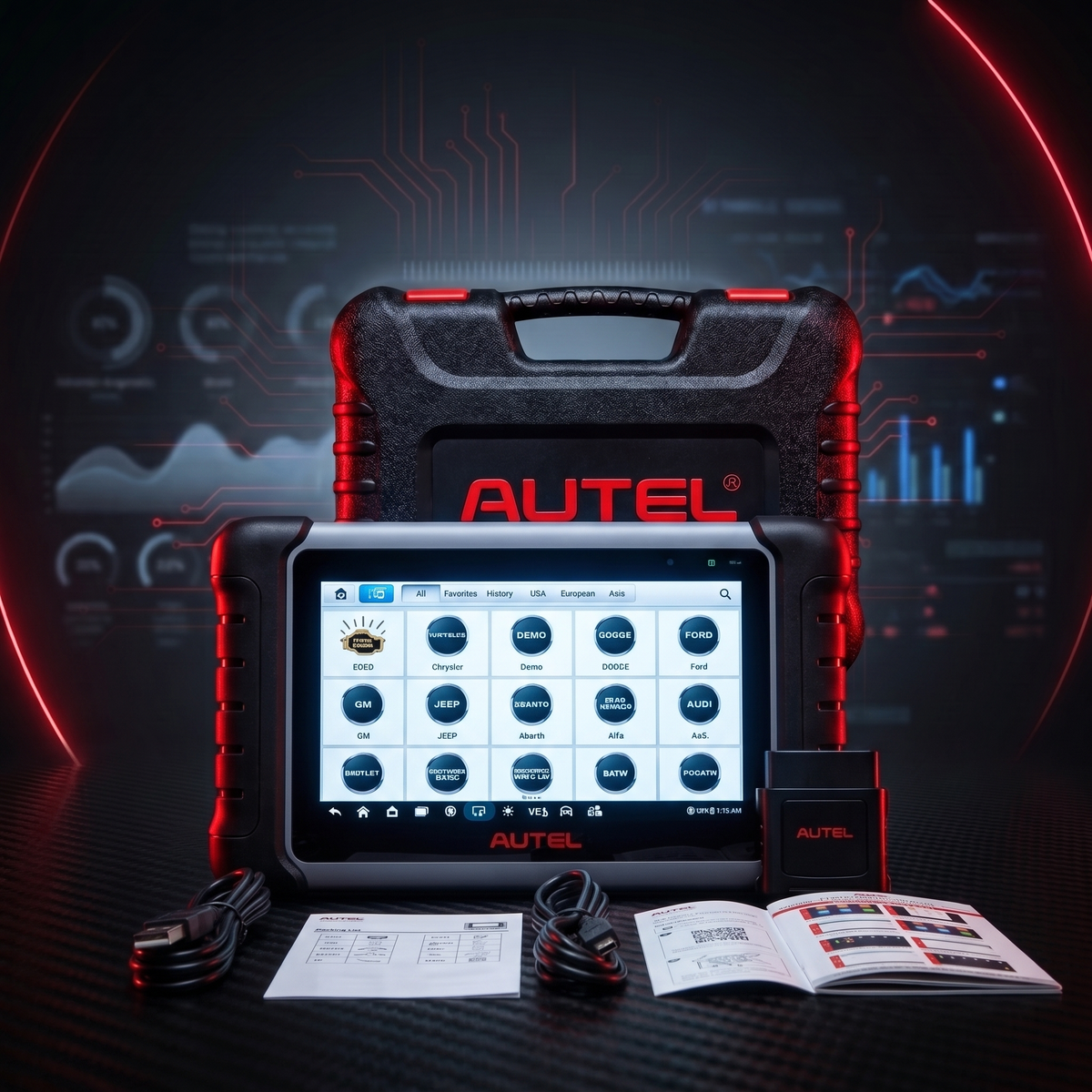 Autel MaxiCOM MK808K-BT - Професионална Автодиагностика - 38+ Сервизни Функции